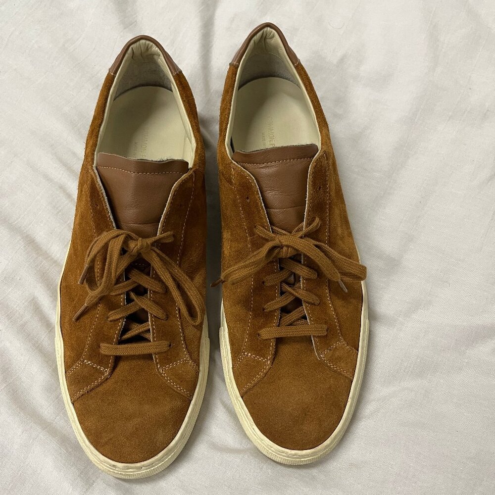 COMMON PROJECTS ACHILLES LOW, BRITISH TAN, SIZE IT 42 / US 9.5